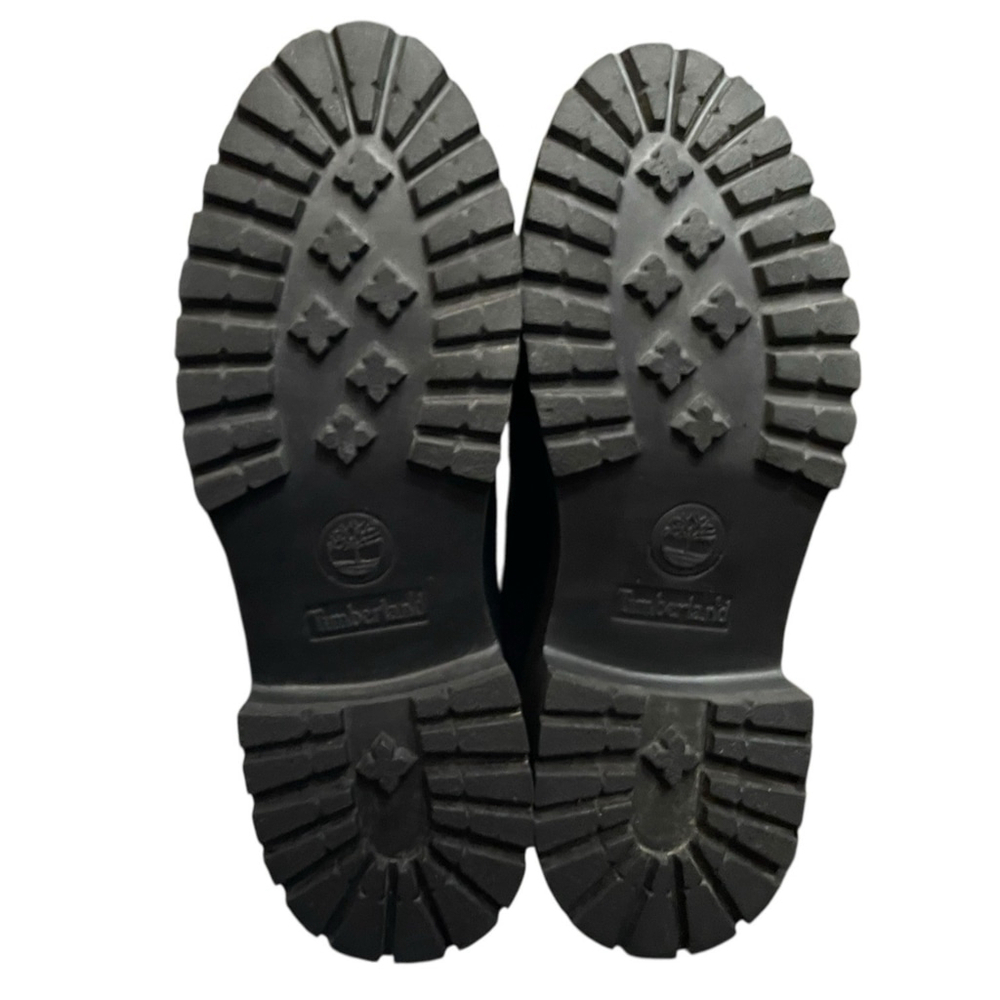 Timberland Womens Size 6.5 Carnaby Cool Lace Up Boots Block Heel Black Suede - Picture 8 of 15